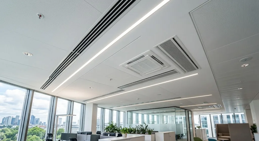 Klimaanlage in abgehängter Decke